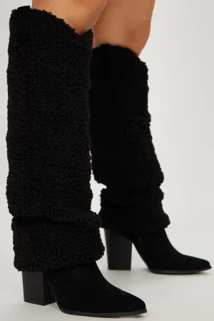 A Keeper Knee High Boots - Black