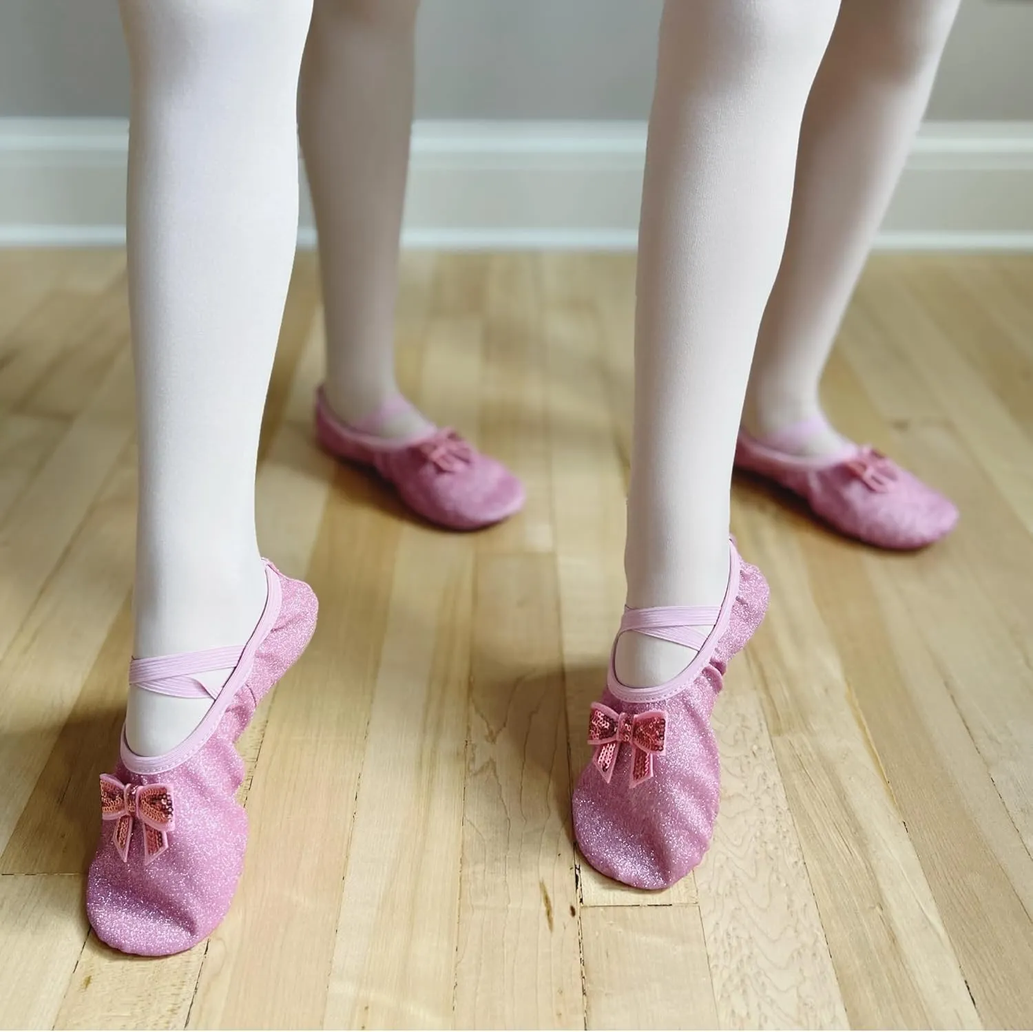 Arshiner Ballet Shoes for Girls Canvas Ballet Slippers Dance Shoes with Elastic Band for Toddler/Little Kid/Big Kid