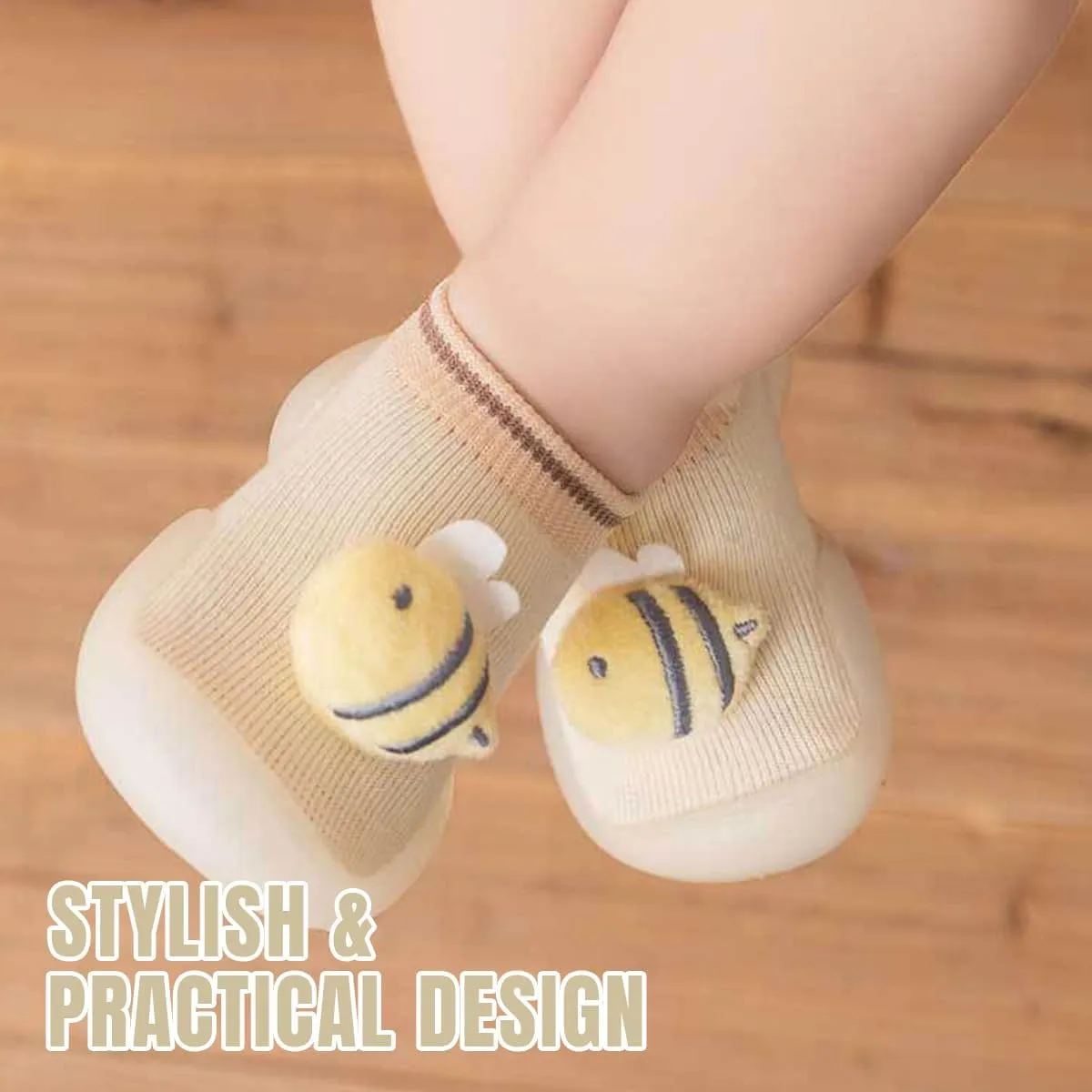 Baby Sock Shoes Boys Girls First Walking Shoes Non Slip Lightweight Toddler Infant Indoor Outdoor