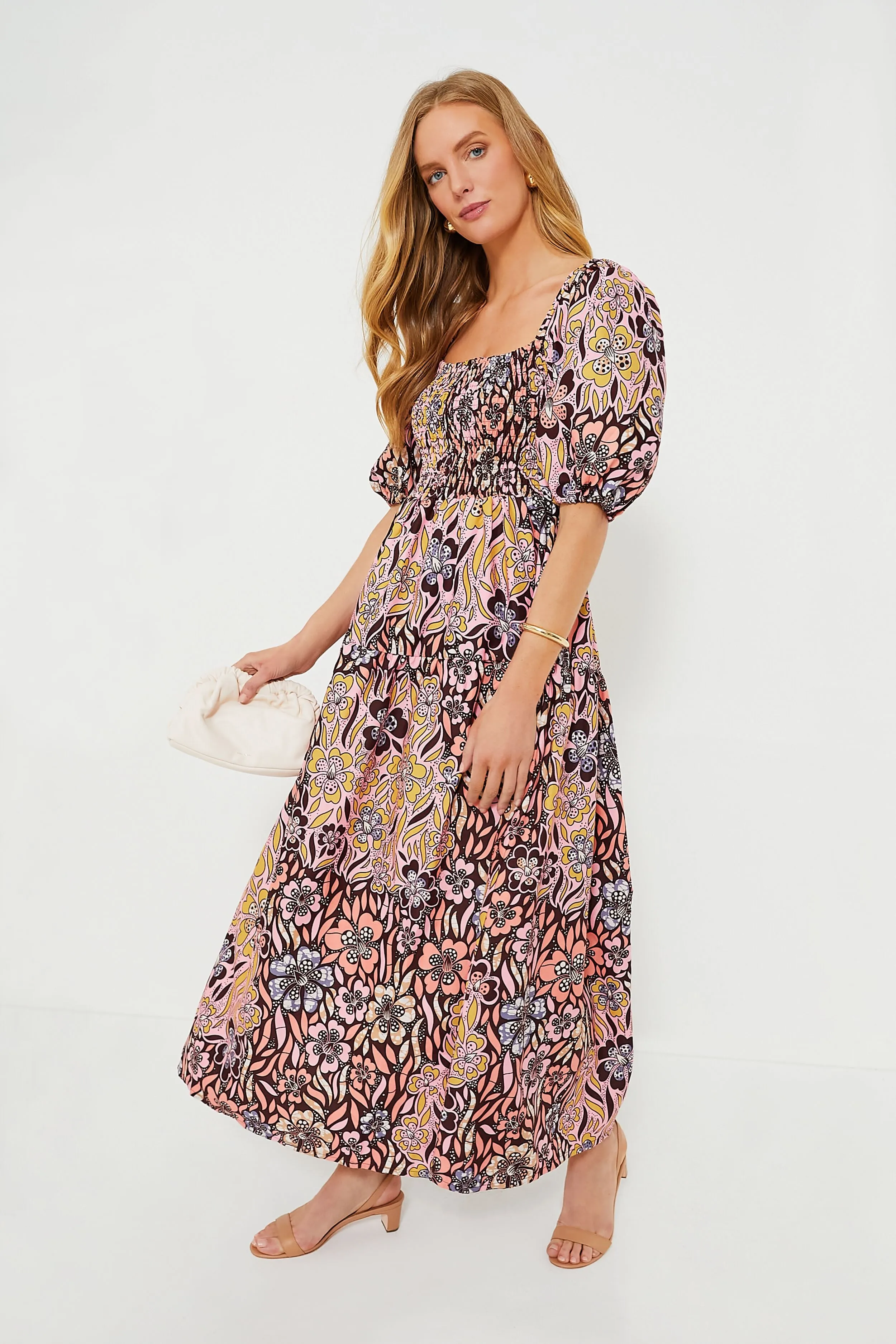 Dune Jackie Mid Heel Ankle Wrap Sandal