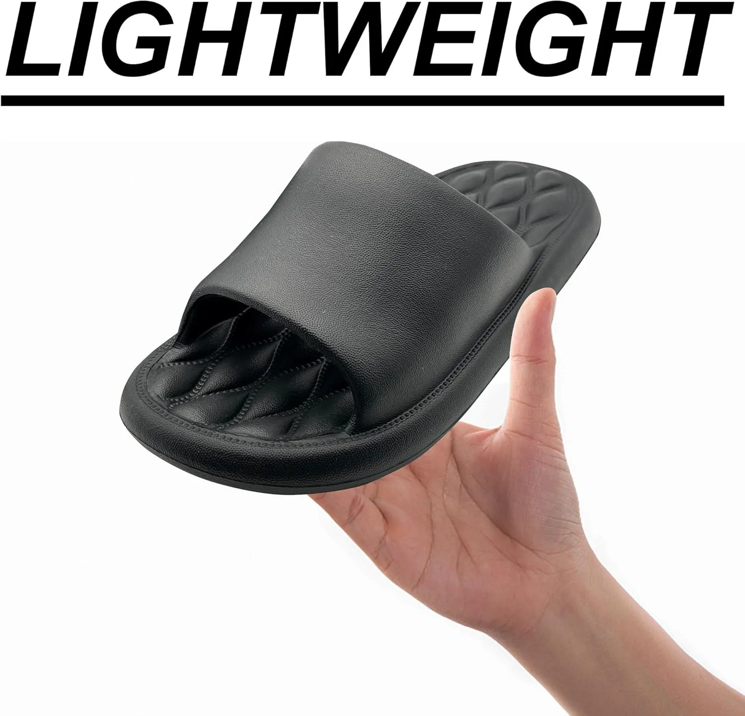 House Slides for Women Men Cloud Pillow Slippers Sandals, Non-Slip Shower Shoes, Cushioned Thick Sole Fit Bathroom Bedroom Pool Beach