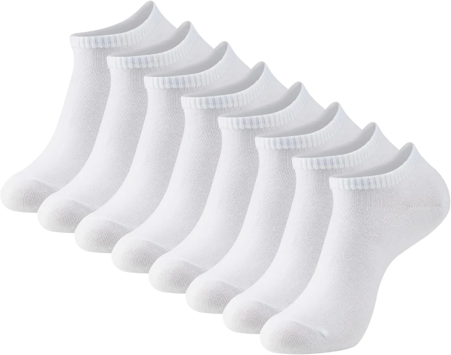 MONFOOT Men's/Women's 4 Pairs Thin Cotton Low Cut Ankle Socks, Multipack