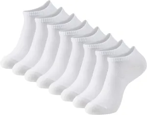 MONFOOT Men's/Women's 4 Pairs Thin Cotton Low Cut Ankle Socks, Multipack