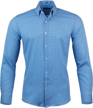 Nautica Slim Fit Mens Dress Shirts Long Sleeve Performance Polyester Fabric Wrinkle Free 4-Way Stretch