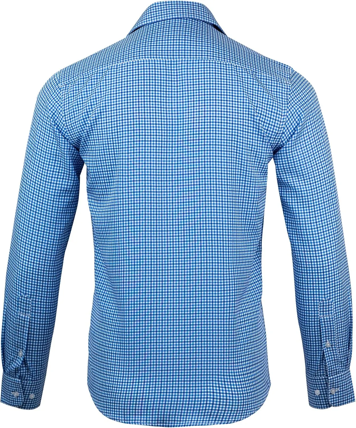 Nautica Slim Fit Mens Dress Shirts Long Sleeve Performance Polyester Fabric Wrinkle Free 4-Way Stretch