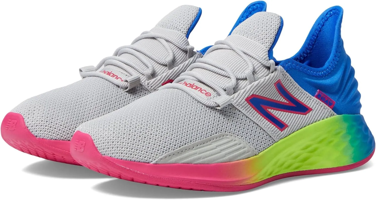 New Balance Kid's Fresh Foam Roav V1 Lace-up Running Shoe, Black, 7