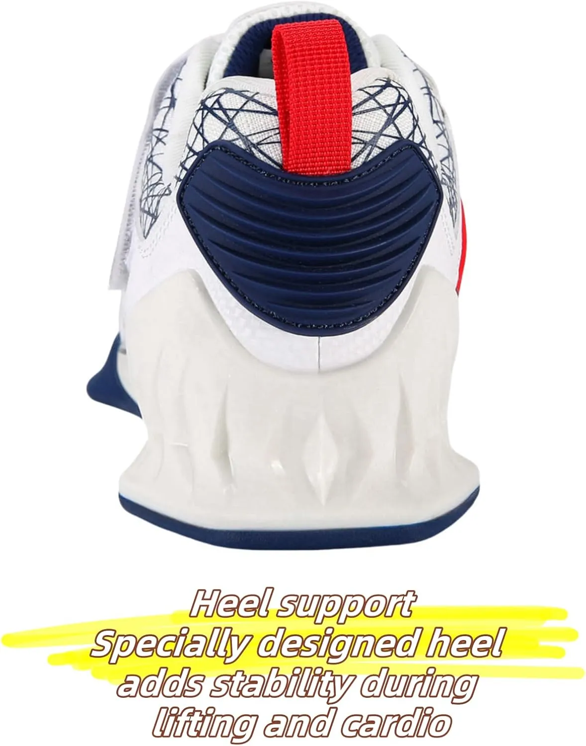 Powerlifting Shoes for Heavy Weightlifting Gym for Crossfit Lifting Training Footwear Weight Lifting for Men Squat Shoes Powerlifting with Rubber Non-Slip Sole