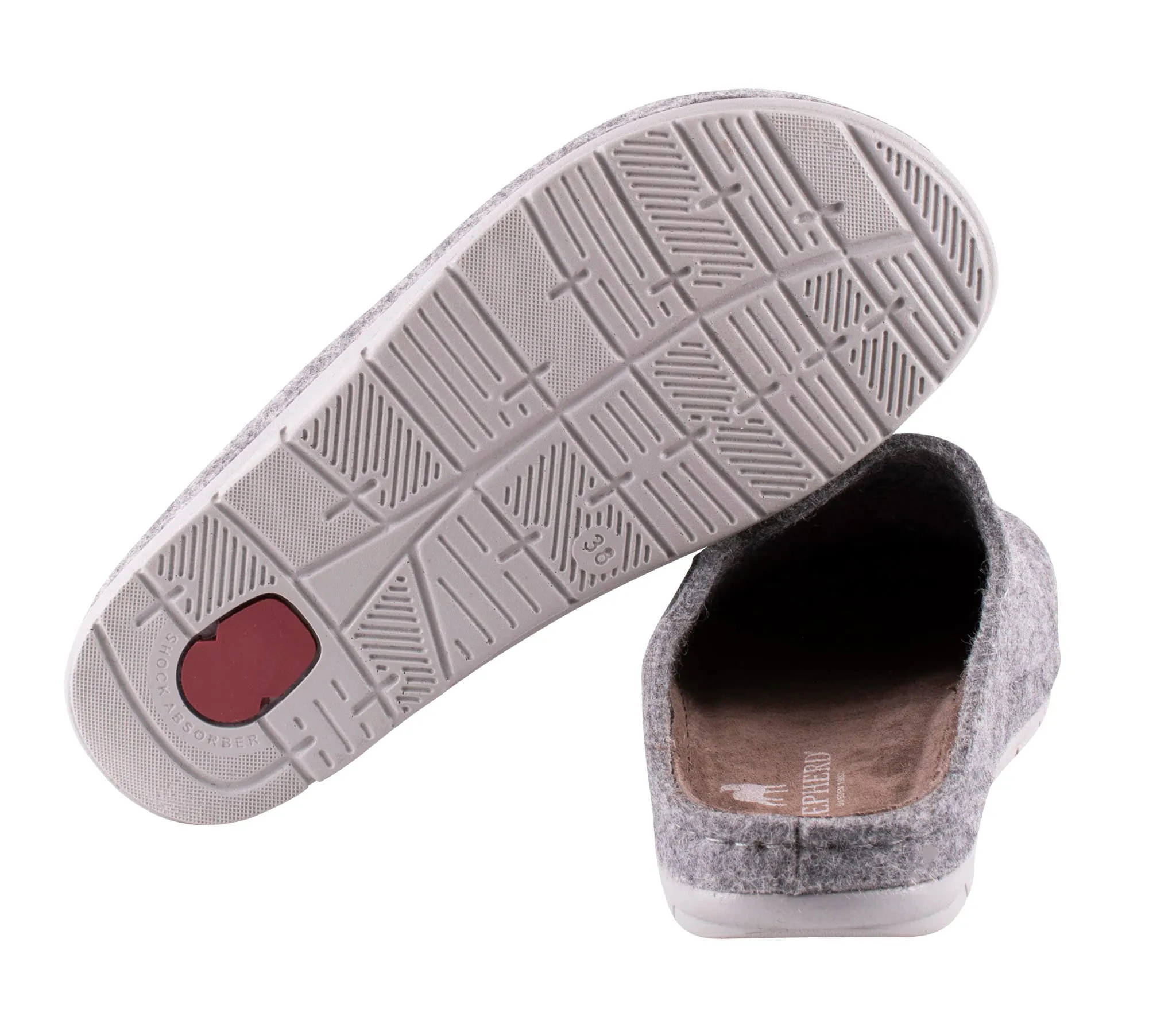 Shepherd of Sweden Annsofie Wool Slippers in Grey