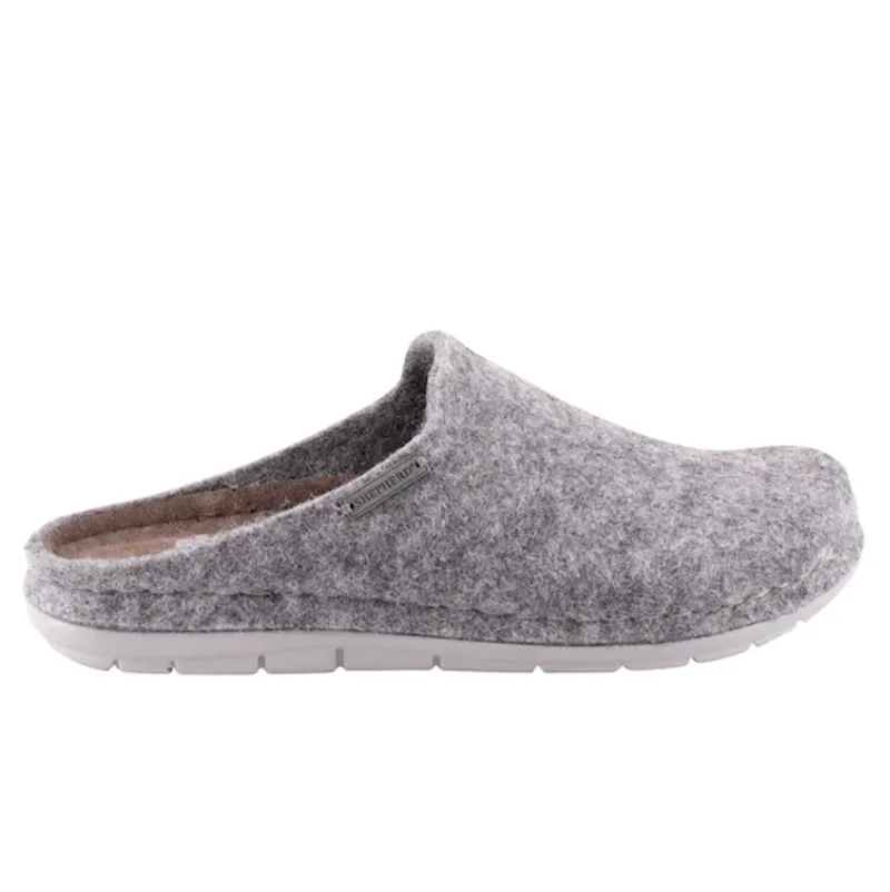 Shepherd of Sweden Annsofie Wool Slippers in Grey
