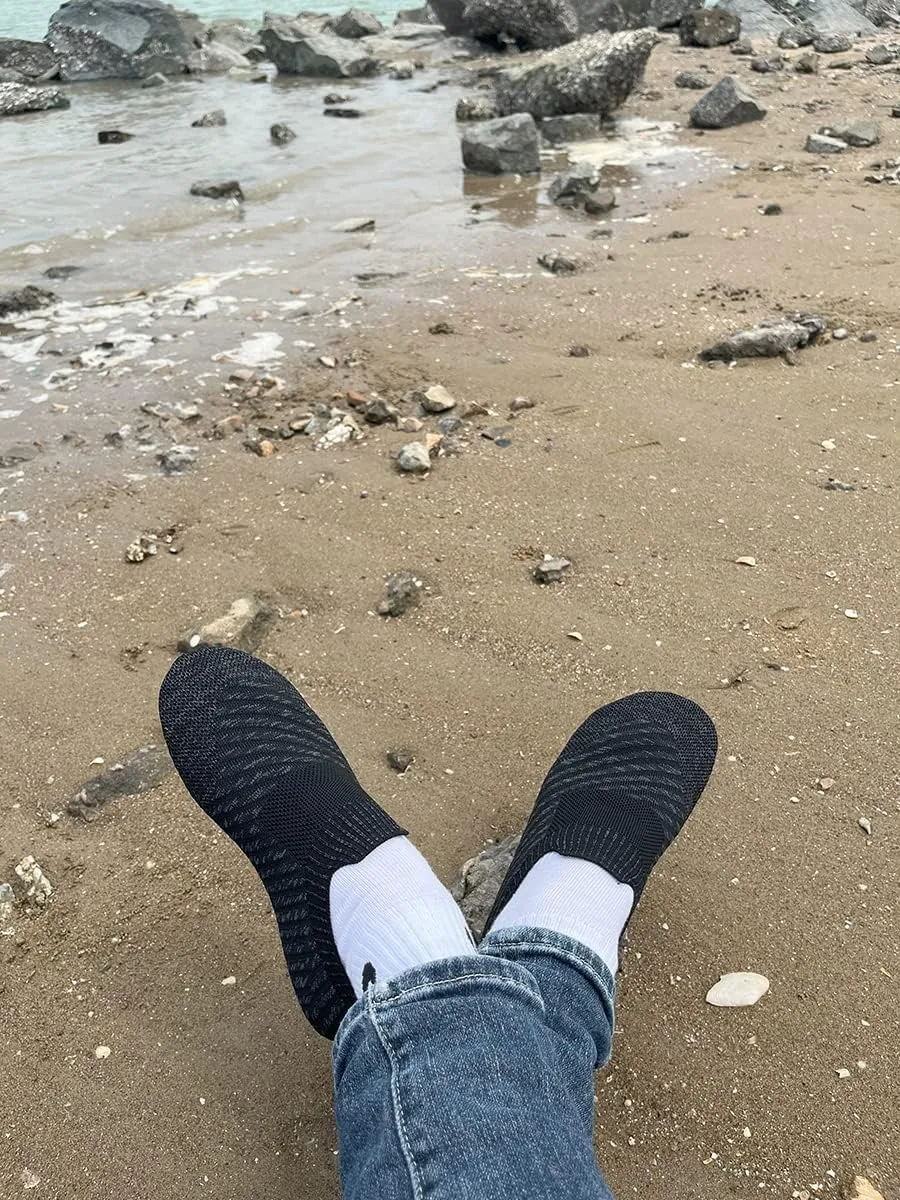 SLEVEL Lightweight Non Slip Travel Indoor Grip House Slipper Socks Unisex Adult Around The House Floor Home Shoes for Women Men