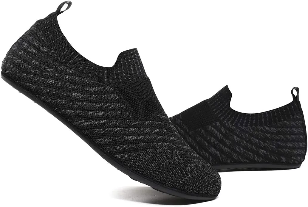 SLEVEL Lightweight Non Slip Travel Indoor Grip House Slipper Socks Unisex Adult Around The House Floor Home Shoes for Women Men