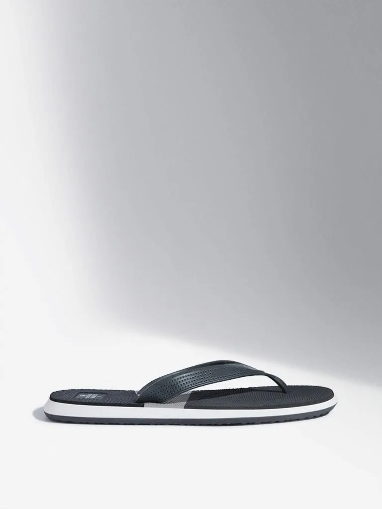 SOLEPLAY Grey Colour-Blocked Flip-Flop