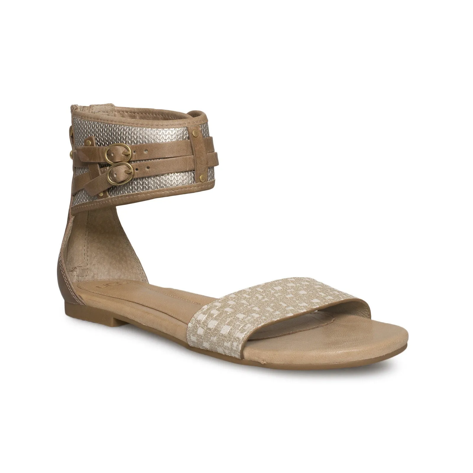 UGG Savana Metallic Soft Gold Sandals