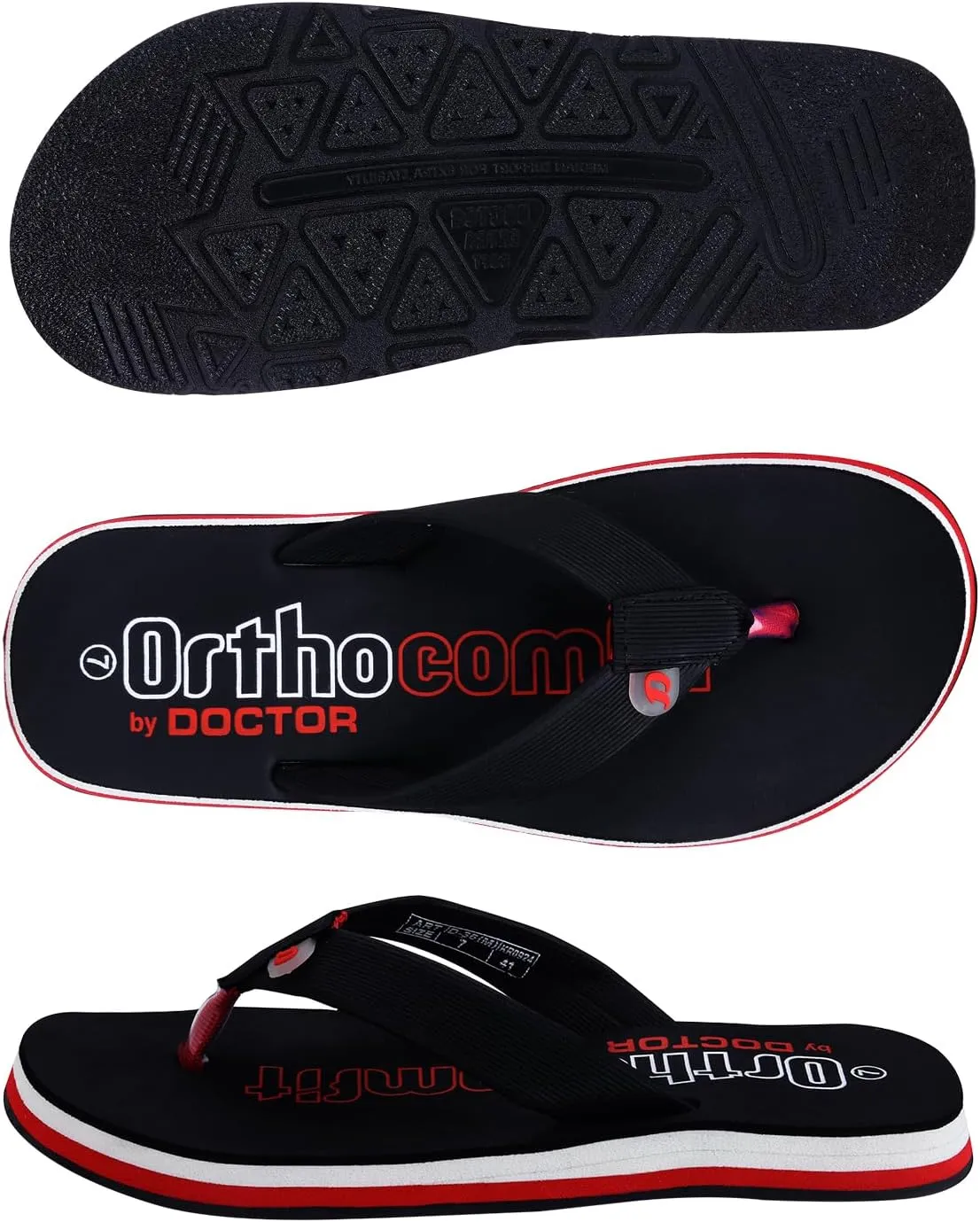 Ultra Cushion Slippers for Men's| Lightweight & Comfortable| Orthopedic & Diabetic| Casual & Stylish| Non-Slip Durable Mcr Dr Chappals & House Flip flops For Gent's & Boys D-36